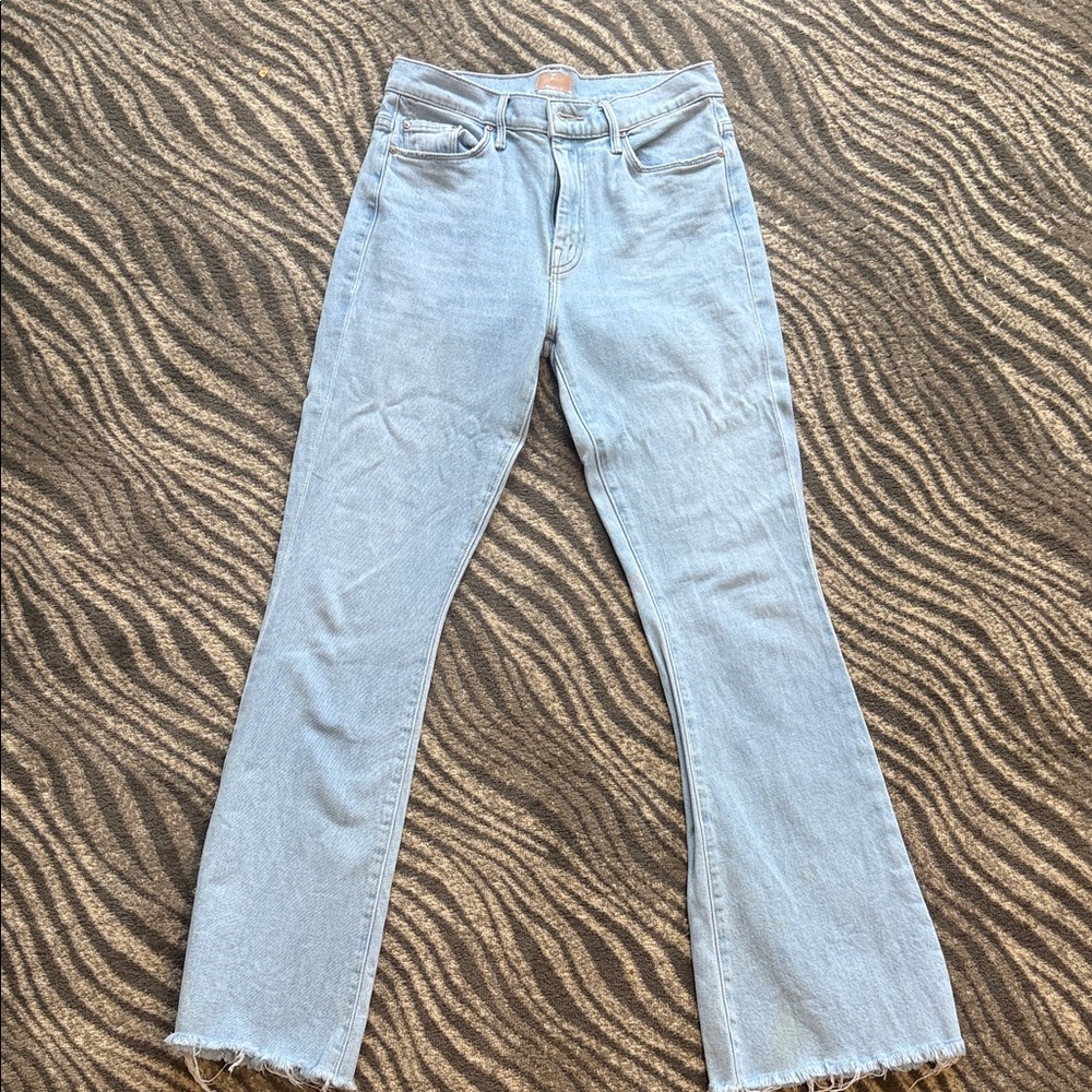 MOTHER Light Wash Flare Jeans